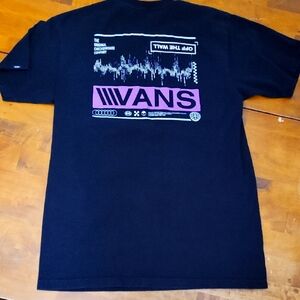 Vans Black Graphic T-Shirt/ Size Small